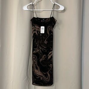 Black bodycon mini dress NWTs